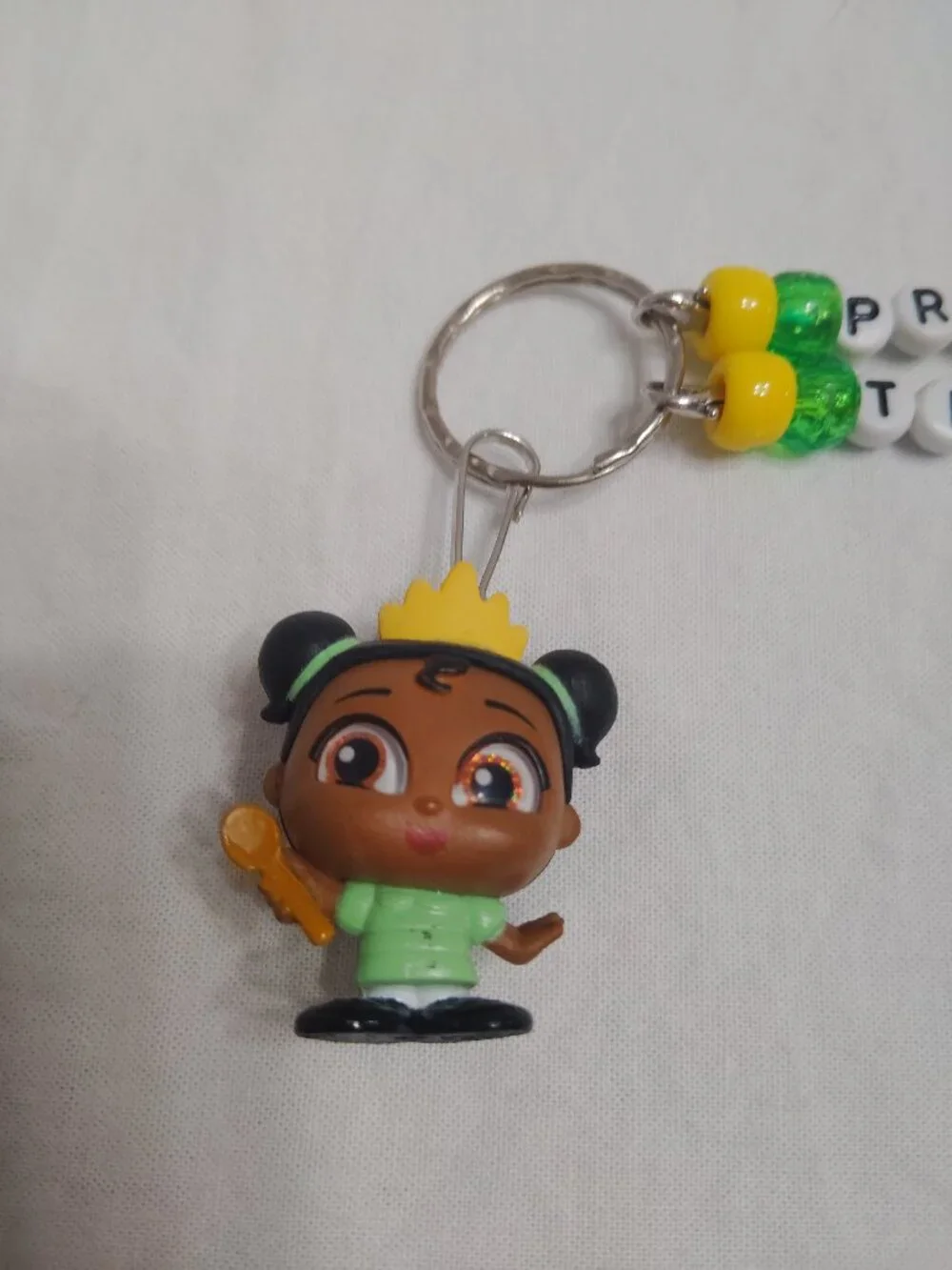 Disney Doorable Young Princess Tiana  Handmade Keychain
